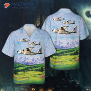 The Us Navy Nc-130h Hercules, Serial Number 87-0157, Has A Hawaiian Shirt.