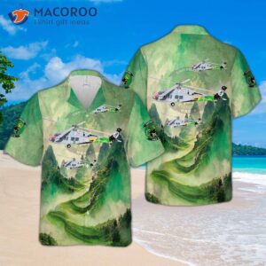 The Us Navy's Mh-60s "armed Helicopter" Of Hsc-8 "eightballers" Is Wearing A Hawaiian Shirt.