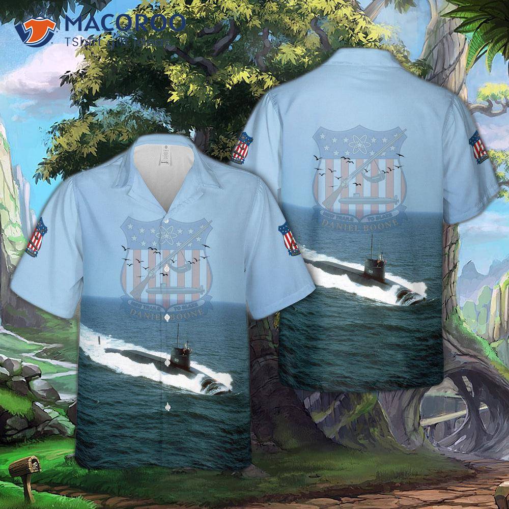 The Us Navy’s Uss Daniel Boone (ssbn-629) Hawaiian Shirt The Us Navy’s Uss Daniel Boone (ssbn-629) Hawaiian Shirt