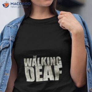the walking deaf sign language shirt tshirt