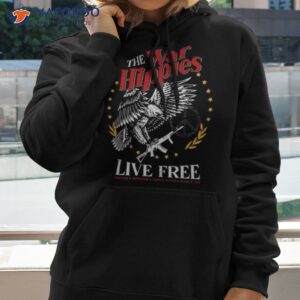 the war hippies live free shirt hoodie