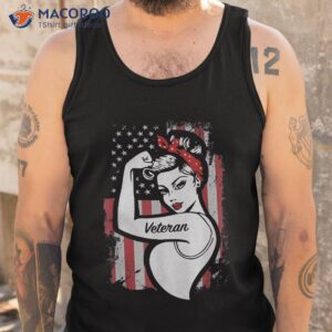 the woman veteran female shirt tank top