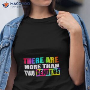 there are more than two genders lgbt shirt tshirt