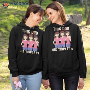 this dad loves his triplets t shirt hoodie 1