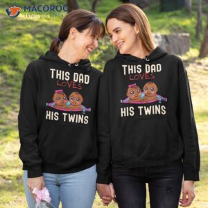this dad loves his twins t shirt hoodie 1 1