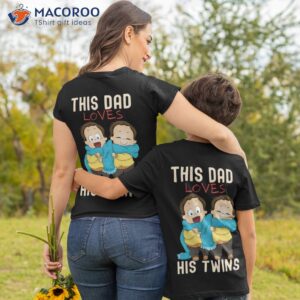 this dad loves his twins t shirt tshirt 2 4