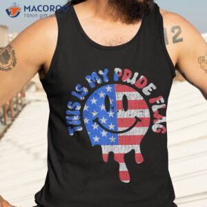 this is my pride flag usa happy face american 4th of july shirt tank top 3