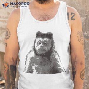 thoughtful monkey animal fun shirt tank top