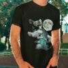 Three Hairless Sphynx Cats Howl At Moon 3 Wolfs Funny Parody Shirt