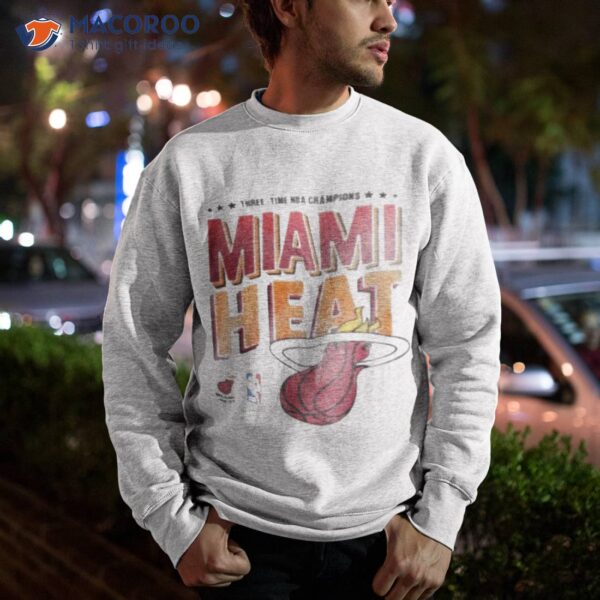 Threetime Nba Champions Miami Heashirt