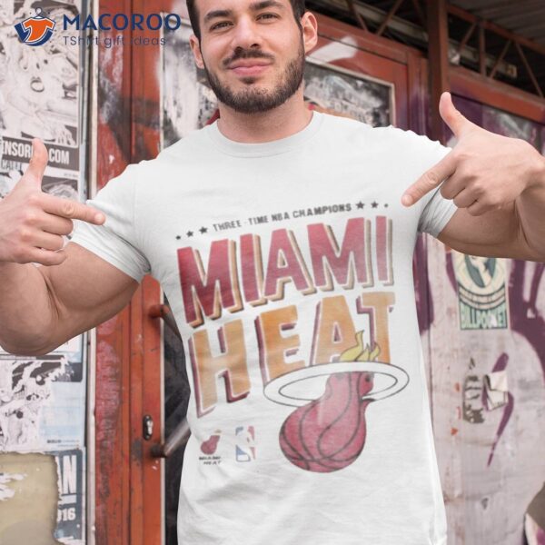 Threetime Nba Champions Miami Heashirt