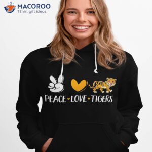 tiger wild animal kids peace love tigers shirt hoodie 1