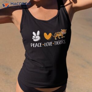 Tiger Wild Animal Kids Peace Love Tigers Shirt