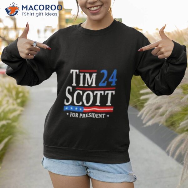 Tim Scott 2024 For President Election Campaign Us Flag Shirt