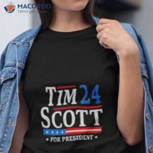 tim scott 2024 for president election campaign us flag shirt tshirt