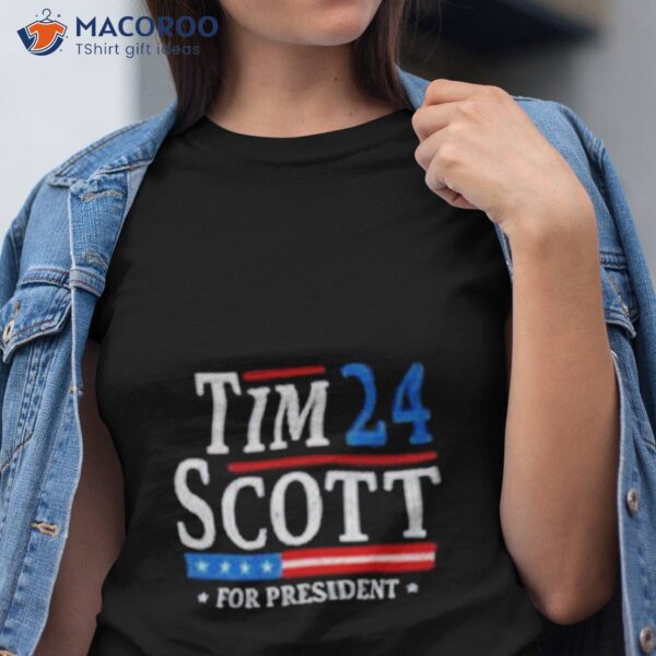 Tim Scott 2024 For President Election Campaign Us Flag Shirt