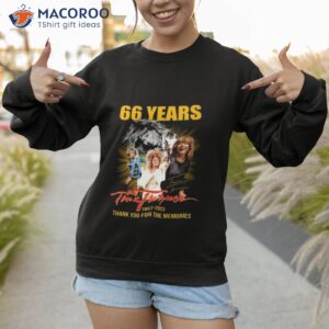 tina turner 66 years 1957 2023 thank you for the memories signature shirt sweatshirt 1