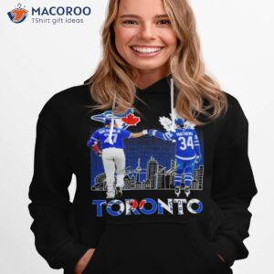 toronto sports vladimir guerrero jr and auston matthews signatures shirt hoodie 1