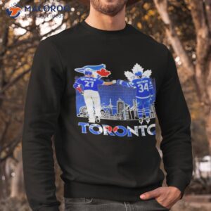 toronto sports vladimir guerrero jr and auston matthews signatures shirt sweatshirt