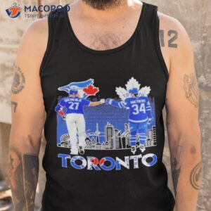 toronto sports vladimir guerrero jr and auston matthews signatures shirt tank top