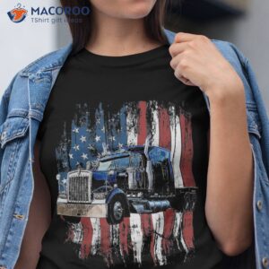 Trucker American Flag Truck Driver Shirt Gift