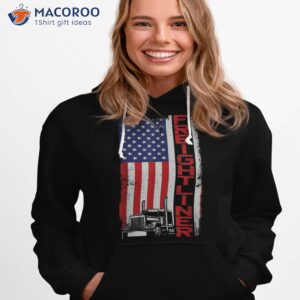 trucker truck driver halloween pun vintage usa american flag shirt hoodie 1