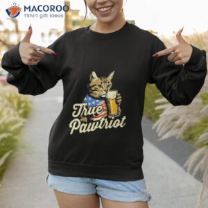 True Pawtriot Cat Beer Usa Flag Shirt 2 true pawtriot cat beer usa flag shirt sweatshirt 1