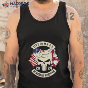 trump skull lets go maga 2023 alabama chapter shirt tank top