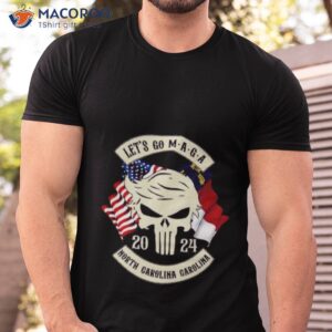 trump skull lets go maga 2023 north carolina chapter shirt tshirt