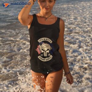 trump skull lets go maga 2023 vermont chapter shirt tank top
