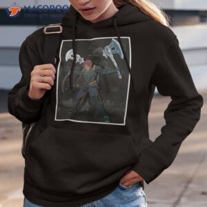 twin striker character blue protocol shirt hoodie 3