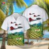 U.s. Air Force T-7a Red Hawk Hawaiian Shirt