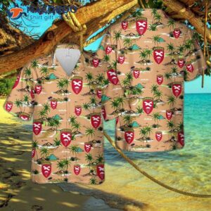 U.s. Army Airborne Command Shoulder Sleeve Insignia (from 1943 – 1959) Hawaiian Shirt