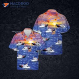 U.s. Coast Guard Motor Lifeboat Hawaiian Shirt