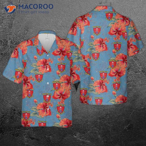 U.s. Marine Corps, 1st Battalion, 5th Marines (1/5) Hawaiian Shirt