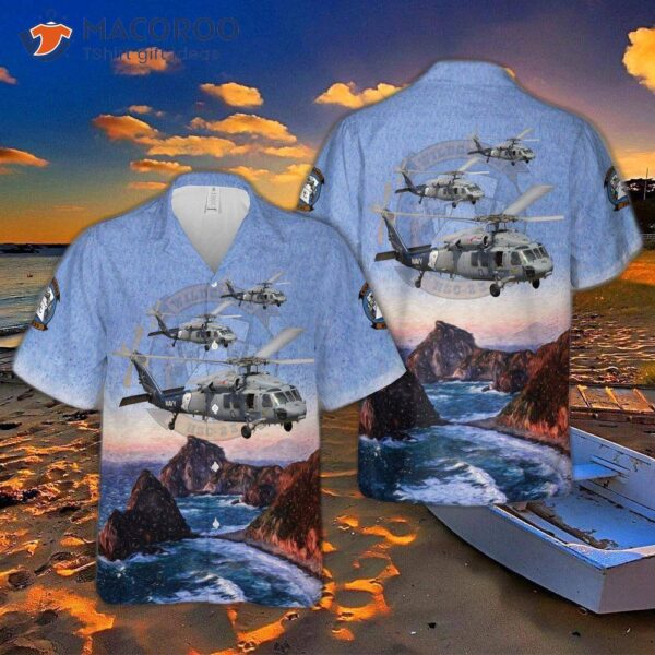 U.s. Navy Helicopter Sea Combat Squadron 23 (helseacombatron 23), Hsc-23 “wildcards,” Sikorsky Mh-60s Knighthawk, Hawaiian Shirt