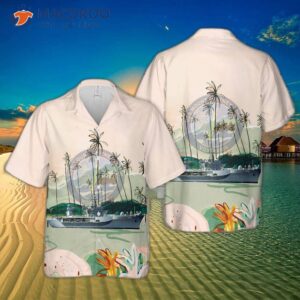 U.s. Navy Uss Mount Whitney (lcc/jcc 20) Hawaiian Shirt