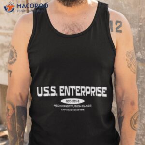u s s enterprise ncc 1701 g neo constitution class captain seven of nine shirt tank top