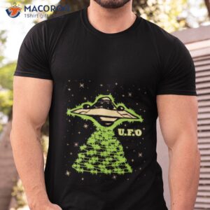 ufo in space shirt tshirt