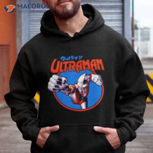 ultraman black print japanese anime shirt hoodie