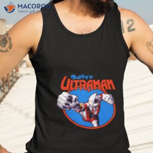 ultraman black print japanese anime shirt tank top 3