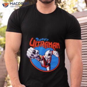 ultraman black print japanese anime shirt tshirt