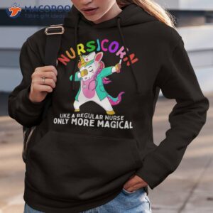 unicorn nurse funny nursicorn rainbow nursing rn gift shirt hoodie 3