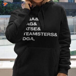 unionstrong wga sag iatse teamsters dga shirt hoodie