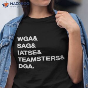 unionstrong wga sag iatse teamsters dga shirt tshirt