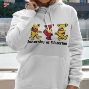 university of waterloo bears white background shirt hoodie