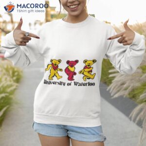 university of waterloo bears white background shirt sweatshirt