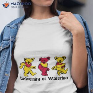 university of waterloo bears white background shirt tshirt