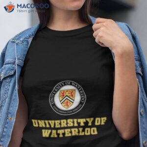 university of waterloo logo shirt tshirt