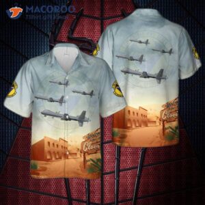 Us Air Force 3rd Special Operations Squadron Mq-9b “reaper” Hawaiian Shirt